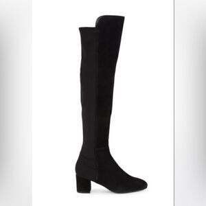 Stuart Weitzman Reddy 5050 Suede Over-The-Knee Boots, Black size 6.5 women EUC